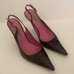 Charles David brown croc side